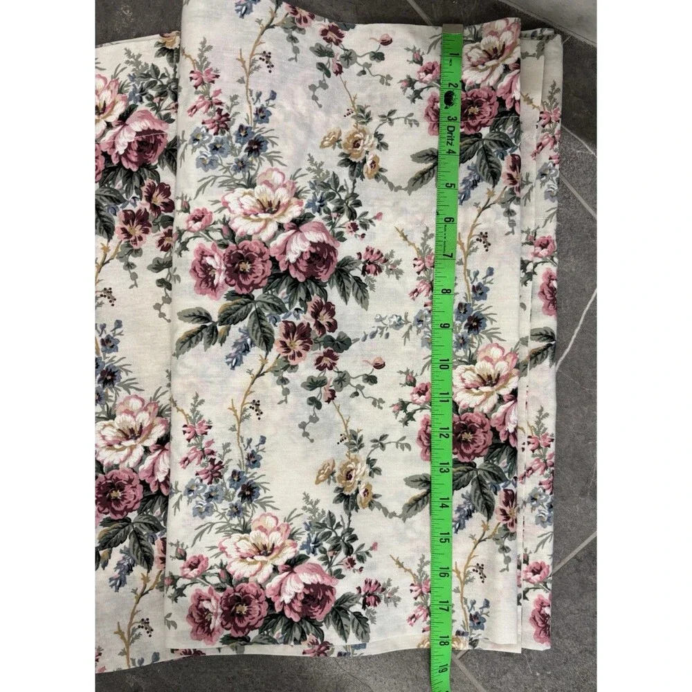 VTG Elizabeth Grey JC Penney 3 Floral Window Valances Cottage Core Cabbage Roses